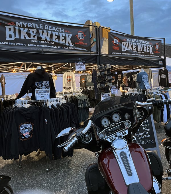 Myrtle Beach Bike Week vendors
