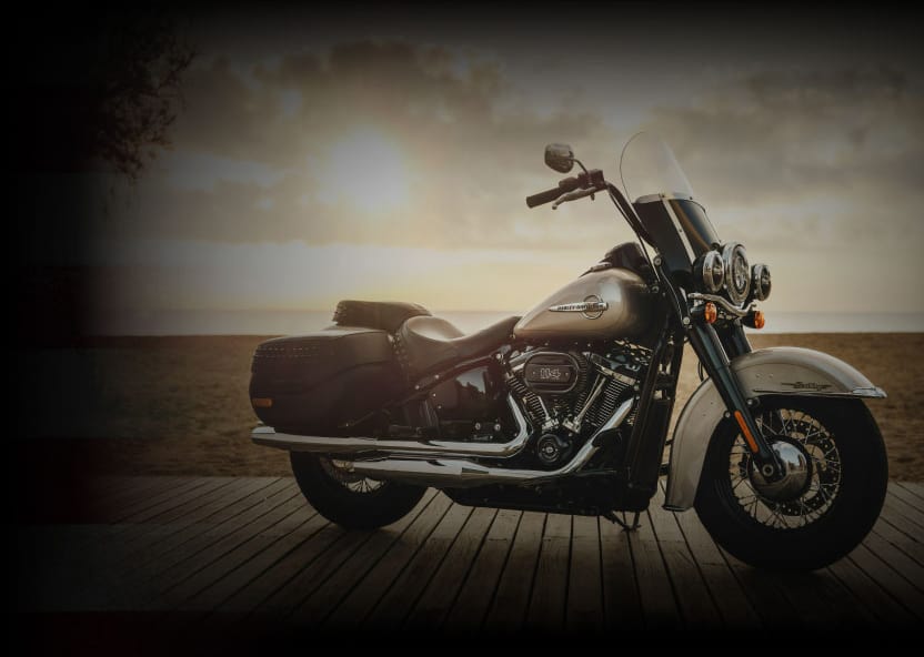 Harley Davidson motorcycle faded frame