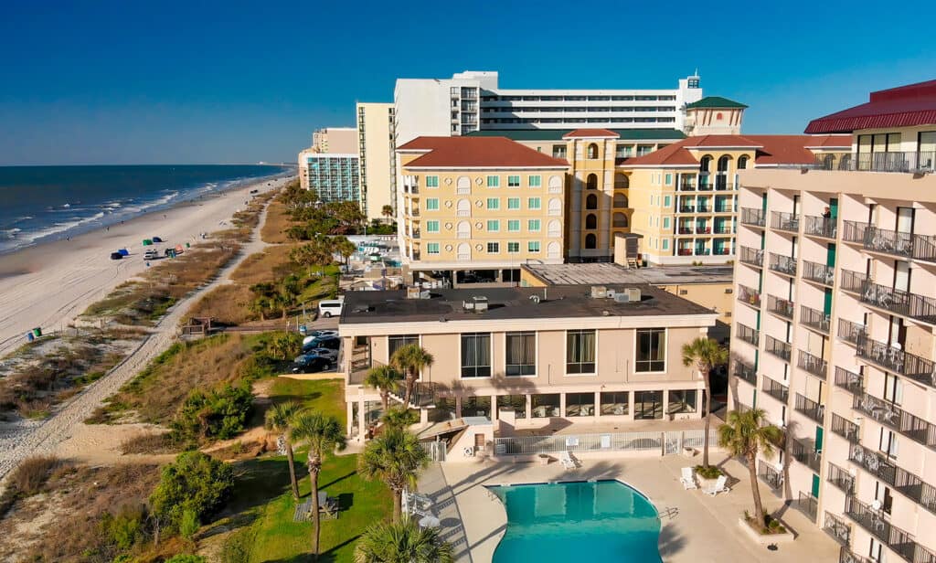 Myrtle Beach Hotels and Resorts Arial